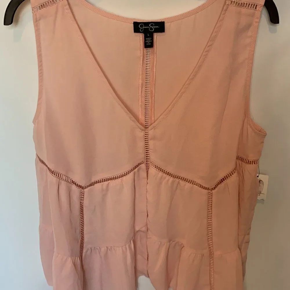 Jessica Simpson Blush Sleeveless Blouse
